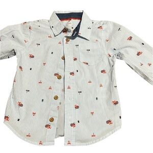 Wonder Nation Boys Long Sleeve 2T Plaid Button Up